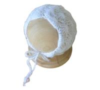 Bonnet en mohair doux pour nouveau-né - Couleur unie - Fait à la main et respirant - Bonnet tricoté pour photographie de bébé