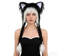 Bonnet en peluche avec oreilles de chat pour l'hiver | Accessoires de tête pour cosplay et fêtes costumées - Chapeau tendre avec oreilles de félin | Pour femmes, adultes, amis et famille