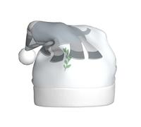 Bonnet en peluche pour adulte, motif âne souriant, doux et doux pour la peau, non serré, convient pour les vacances, noir