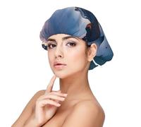 Bonnet en satin des îles de Norvège - Bonnet de cheveux pour dormir, bonnet de sommeil doux double couche en soie pour femme - Cheveux naturels bouclés tressés - Cheveux longs