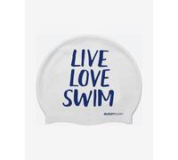 Bonnet en silicone BuddySwim LLS blanc bleu