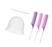 Bonnet en silicone pour mèches précises, applicateur de teinture de cheveux réutilisable de qualité salon