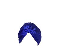 Bonnet en Soie Chapeau de couchage en Satin solide for femmes, bonnet nuit for Bonnet douche, Bonnets cheveux torsadés croisés imperméables réglables Pour les femmes(Deep Blue)