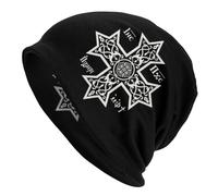 Bonnet en Tricot Chaud Hiver,Croix copte orthodoxe avec Le Christ Fils de Dieu Casquette Bonnet Chaud d’Hiver Bonnets en Tricot Homme Tuques de Ski d’extérieur Casquettes