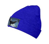 Bonnet en tricot chaud imprimé Eagle Under The Stars, noir extensible, sans bord, adapté pour le ski, la course à pied et au quotidien., Bleu, taille unique