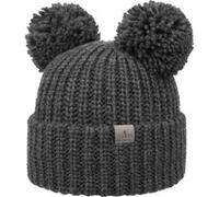 Bonnet en Tricot Double Pom by Lierys anthracite One Size