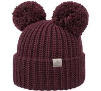 Bonnet en Tricot Double Pom by Lierys bordeaux One Size