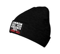 Bonnet en Tricot Le Bon Sens Plutôt Que L'Absurdité Bonnet Hiver Simple Doux Casquette De Crâne À Revers pour Sport Extérieur Plein