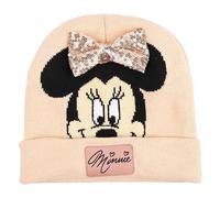 Disney Bonnet en Tricot Minnie Mouse, Rose, Taille Unique Unisex Kids