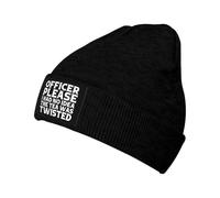 Bonnet en Tricot Officier, s'il Vous Plaît, Je N'Avais Pas Idéalement, Le Thé Était Tordu Bonnet Tricoté Cuffed Unisexe Chapeau Tricoté pour Plein Toutes Saisons Shopping