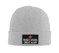Bonnet en Tricot Redonner Sa Grandeur Au Canada Élégant Skull Casquette Doux Bonnet Beanie pour Sport Ski Outdoor