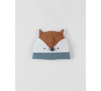 Bonnet en tricot renard marron 44CM (12M)