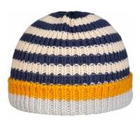 Bonnet en Tricot Twotone Cuff Kids bleu foncé 49-51 cm
