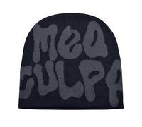 Bonnet en tricot Y2k, bonnet imprimé lettre, baggy slouchy beanie cap, bonnet tricoté pour femme et homme pour vous automne printemps, Y2k beanie cap hat harajuku mode (FR/ES, Numérique, 55, 62, C)