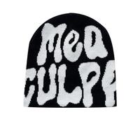 Bonnet en tricot Y2k, bonnet imprimé lettre, baggy slouchy beanie cap, bonnet tricoté pour femme et homme pour vous automne printemps, Y2k beanie cap hat harajuku mode (FR/ES, Numérique, 55, 62, A)