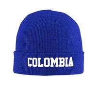 Bonnet en Tricoté Colombie, Chapeau Extensible pour Hommes et Femmes Pays D'Amérique du Sud Doux Chaud Bonnets à Revers Chapeaux Hip-hop Unisex pour Les Activités de Plein Air et Le Quotidien