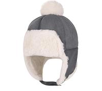 Bonnet Enfant Chapka du Ski Cagoule Hiver Chapka Peluche avec Pompon Chapeau Forme Animal pour bébé 2-4 Ans