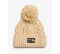 Superdry Bonnet Chunky Cable Beanie Beige