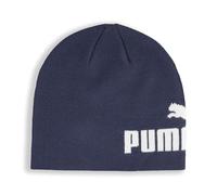 PUMA Beanie bonnet bleu foncé pour fille et garçon - Ess Mid Crown Cuffless Beanie Puma Navy - Puma White 315503 Taille unique
