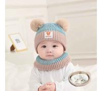 Bonnet Et Écharpe En Forme D'ours Au Crochet Pour Bébé,Chapeau Chaud Pour Enfants,Bonnet Pour Bébé,Tout-Petit,Garçons Et Filles,Hiver,1 Ensemble - Type Hat With Scarf-E-10pcs