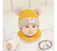 Bonnet Et Écharpe En Forme D'ours Au Crochet Pour Bébé,Chapeau Chaud Pour Enfants,Bonnet Pour Bébé,Tout-Petit,Garçons Et Filles,Hiver,1 Ensemble - Type Hat With Scarf-D-10pcs