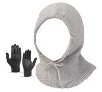 Bonnet Et Gants d'hiver pour Femmes | Cache-Cou Chaud Tricoté | Bonnet Écharpe À Capuche - pour Voyageurs Étudiants Amateurs De Plein Air Voyage Randonnée Ski Camping Course Cyclisme