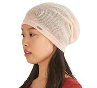 Bonnet Ete Homme Chapeau Femme - Beanie Chic Slouchy Leger Tombant Respirant en Tricot Beige
