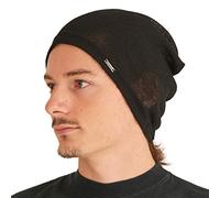 Bonnet Ete Homme Chapeau Femme - Beanie Chic Slouchy Leger Tombant Respirant en Tricot Noir