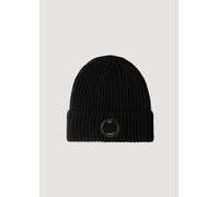 Bonnet extra fine en laine Merino BLACK UNI