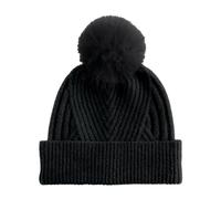 Bonnet femme Beechfield Snow Luxe Noir TU