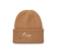 BOSS Bonnet d’équitation côtelé à logo brodé - Style BEANIE HIGH CUFF CAMEL, B6U1603 Marron pcs.