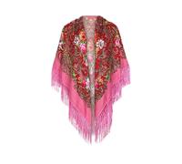 Bonnet Femme Chimio - Femmes Dame Musulmane Folk Impression Personnalisée Gland Carré Écharpe Wrap Châle Écharpe (One Size)