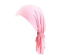 Bonnet Femme Homme Mode Femmes Réversible Réglable Frison Chapeau Tresse Chapeau à Volants Musulmans Bonnet Cache-Tête Cache-Cheveux Doublé Satin, Rose, taille unique