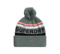Superdry Bonnet W9010210a tricoté pour femme – Bleu/Gris