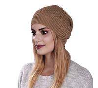 Bonnet fin plissé creux pour hommes et femmes en laine tricotée chaude en coton d'extérieur décontracté hip-hop doux léger course adulte bonnet nain unisexe, kaki, taille unique