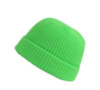 Bonnet fixe décontracté et chaud Unisexe Bonnet épais tricoté Toute la mode Hiver Bastards Casquette, vert, taille unique