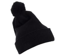 Flexfit Bonnet Cuffed Pom Pom Knit Mixte Noir