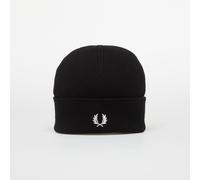 Bonnet FRED PERRY Classic Merino Wool Beanie Black/ Snow White Universal