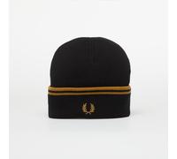 Bonnet FRED PERRY Twin Tipped Merino Wool Beanie Black/Caramel Universal