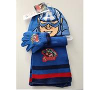 Bonnet, Gant, Écharpe - Avengers - Enfant - 100% Acrylique - Hiver - Bleu
