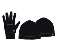 Bonnet gants asics running pack noir unisex