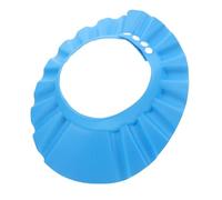 Bonnet Garçon et Filles Bleu Eva Réglable pour Bain | Coupe de Cheveux et Shampoing, Protège les Oreilles de L’eau, Évacuation Rapide