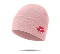 Bonnet Garcon MAS-SEY FER-GUSON, Beanie sans Visiere Basic avec Imprimé, Randonnée en Plein Aire Coiffe Rétention Thermique, Roulé(Pink)