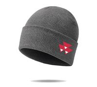 Bonnet Garcon MAS-SEY FER-GUSON, Beanie sans Visiere Basic avec Imprimé, Randonnée en Plein Aire Coiffe Rétention Thermique, Roulé(Grey)