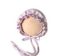 Bonnet garni de dentelle en spandex pour les nouveau-nés de 0 à 2 mois, chapeau de photographie pour bébé, casquettes attachées menton, améliore l ' élégance