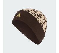 Bonnet graphique léopard Crystal Linen / Dark Brown / Gold Metallic M/L