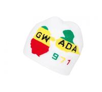 Bonnet Guadeloupe Blanc Gwada 971 Fashion en Laine - Taille Unique - Blanc