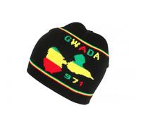 Bonnet Gwada 971 Noir Fashion Guadeloupe - Taille Unique - Noir