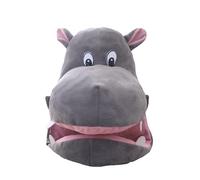 Bonnet hippopotame en peluche accessoire de tête en fourrure, casquette de personnage réglable, costume d'animaux doux | Couverture de cosplay amusante, joli bonnet de zoo, masque décoratif de fête