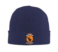 Bonnet Hiver Chaud Mon Animal Totem Est Le Blaireau. Bonnets | Bonnet Hiver Chaud Douce Thermique Bonnets Pour Randonnée Sports Cyclisme Casquette De Ski Tricotée